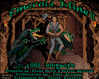Emerald Mine II screenshot 4 for Amiga